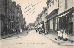 CPA 28 CLOYES LA RUE NATIONALE - Autres & Non Classés