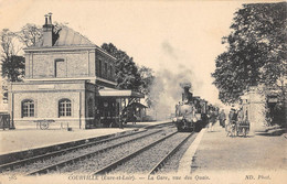 CPA 28 COURVILLE LA GARE VUE DES QUAIS - Courville