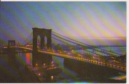 NEW YORK CITY  BROOKLYN BRIDGES UNITED STATES POSTCARD USED - Brooklyn