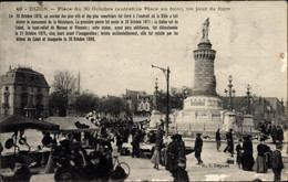 CPA Dijon Côte D'Or, Place Du 30 Octobre, Un Jour De Foire, 1870 - Otros Municipios