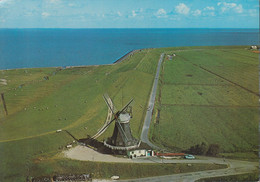 D-25849 Pellworm - Nordermühle - Windmühle - Mill - Cekade Luftaufnahme - Aerial View - Car - Halligen