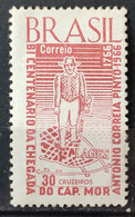 C 558 Brazil Stamp Bicentenary Arrival Captain Mor Antonio Correia Pinto Lages Chapeu 1966 1 - Andere & Zonder Classificatie