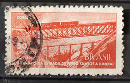 C 564 Brazil Stamp Centenary Railroad Train Santos Jundiai 1967 Circulated 2 - Other & Unclassified