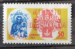 C 565 Brazil Stamp Milenio Holy Of Poland Chestocova Religion 1967 1 - Other & Unclassified