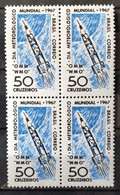 C 566 Brazil Stamp World Meteorological Day 1967 Block Of 4 - Andere & Zonder Classificatie