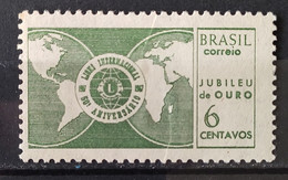 C 568 Brazil Stamp Jubilee Gold Lions Club International Map 1967 1 - Sonstige & Ohne Zuordnung