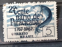 C 575 Brazil Stamp Centenary Of Piracicaba Fish 1967 Circulated 1 - Other & Unclassified