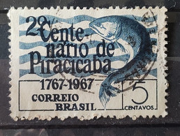 C 575 Brazil Stamp Centenary Of Piracicaba Fish 1967 Circulated 3 - Other & Unclassified