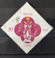 C 576 Brazil Stamp Granting Of Rose Gold Basilica N Sra Aparecida 1967 Circulated 2 - Sonstige & Ohne Zuordnung