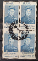 C 577 Brazil Stamp General Antonio De Sampaio Hero Military Tuiuti 1967 Block Of 4 Circulated 2 - Autres & Non Classés