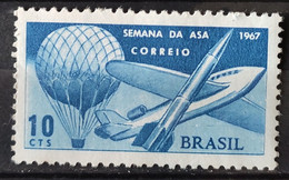 C 583 Brazil Stamp Week Wing Airplane Balao Rocket Aviacao 1967 2 - Other & Unclassified