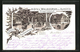 Lithographie Friedrichsruh, Hotel Waldesruh Zu Aumühle Friedrichsruh - Friedrichsruh