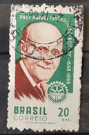 C 593 Brazil Stamp Centenary Paul P. Harris Rotary Club 1968 Circulated 1 - Other & Unclassified