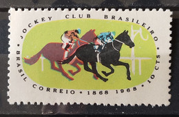 C 600 Brazil Stamp Centenary Of The Jockey Club Horse Riding 1968 1 - Autres & Non Classés