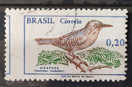 C 601 Brazil Stamp Brazilian Birds Uirapuru Fauna 1968 Circulated Variedade Picote Deslocado - Otros & Sin Clasificación