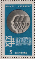 C 608 Brazil Stamp Conference Of American Armies Military 1968 1 - Otros & Sin Clasificación