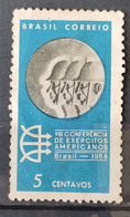 C 608 Brazil Stamp Conference Of American Armies Military 1968 3 - Sonstige & Ohne Zuordnung