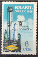 C 610 Brazil Stamp Birthday Of Petrobras Energy 1968 1 - Other & Unclassified