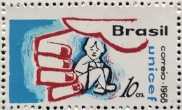 C 612 Brazil Stamp Fund Of United Nations For Children's Hand 1968 - Sonstige & Ohne Zuordnung
