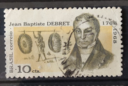 C 616 Brazil Stamp 200 Years Painter Jean Baptiste Debret Art Personality 1968 Circulated 1 - Autres & Non Classés