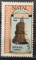 C 623 Brazil Stamp Christmas Religion Bell 1968 1 - Andere & Zonder Classificatie