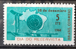 C 625 Brazil Stamp Day Reservist Military Map 1968 1 - Other & Unclassified