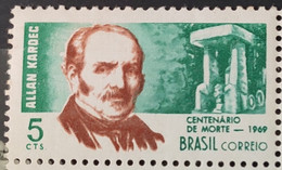 C 631 Brazil Stamp Centenary Of Disembodiment Of Allan Kardec Spiritualism 1969 - Other & Unclassified