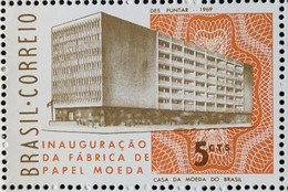 C 633 Brazil Stamp Inauguration Of Manufactures Of Paper Money 1969 - Altri & Non Classificati