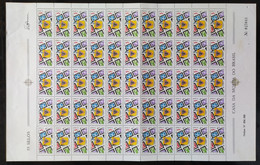 C 634 Brazil Stamp 50 Years Of The Company Philatelica Paulista 1969 Sheet - Other & Unclassified