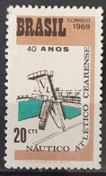 C 637 Brazil Stamp Birthday Nautico Atletico Cearence Swimming 1969 - Autres & Non Classés