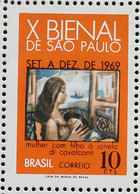 C 638 Brazil Stamp Sao Paulo Biennial Art Di Cavalcanti 1969 - Other & Unclassified