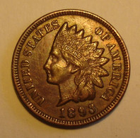 NICE DETAIL! USA ETATS UNIS 1 CENT 1893 KM#90a. Worth A Look. - 1859-1909: Indian Head