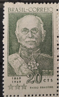 C 643 Brazil Stamp Centenary General Tasso Fragoso Military 1969 - Sonstige & Ohne Zuordnung