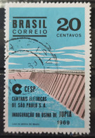 C 646 Brazil Stamp Inauguration Of The Hydroelectric Plant Jupiá Energy Rio Parana 1969 Circulated 2 - Other & Unclassified