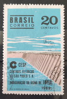 C 646 Brazil Stamp Inauguration Of The Hydroelectric Plant Jupiá Energy Rio Parana 1969 Circulated 6 - Other & Unclassified