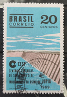 C 646 Brazil Stamp Inauguration Of The Hydroelectric Plant Jupiá Energy Rio Parana 1969 Circulated 7 - Other & Unclassified