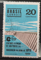 C 646 Brazil Stamp Inauguration Of The Hydroelectric Plant Jupiá Energy Rio Parana 1969 Circulated 10 - Other & Unclassified