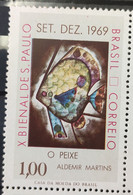 C 649 Brazil Stamp Sao Paulo Biennial Art Fish Ademir Martins 1969 1 - Autres & Non Classés