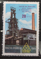 C 652 Brazil Stamp Expansion Of Steel Production In Usiminas Economy 1969 1 - Other & Unclassified