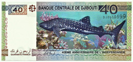 Djibouti - 40 Francs - 2017 - P 46 - Unc. - Serie DJ - 40 Th Anniversary Of Independence - Gibuti
