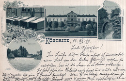 CPA    ALLEMAGNE---GRUSS AUS BAD KOSTRITZ---1899 - Bad Koestritz