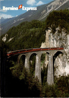 Der "Bernina-Express" Auf Dem Landwasser-Viadukt Bei Filisur (7800) * 14. 8. 1991 - Filisur