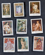 Lot Vrac 9 Tableaux De Nus TTB Roumanie, Yougoslavie, Bulgarie Cf Scan Pour Détail - Desnudos