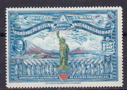 Nicaragua 1940 Yvert 224 * Neuf Avec Charniere. Cinquantenaire De L'Union Panamericaine - Nicaragua