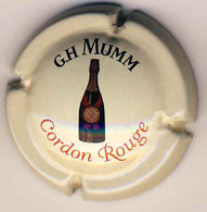 GH MUMM Cordon Rouge Couleur CREME    Et Lettrage Noir& Rouge - Mumm GH