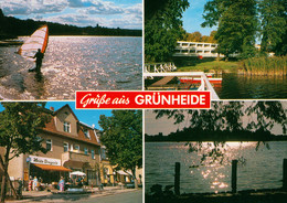 AK Grünheide Mark Am Peetzsee Erholungsheim Haus Am Werlsee Heide Drogerie Blick Zur Lindwallinsel - Grünheide