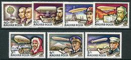 HUNGARY 1977 History Of Airships MNH / **.  Michel 3230-36 - Nuovi