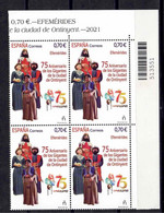 ESPAÑA 2021 ** MNH ED. 5496 EFEMERIDES. 75 ANIVERSARIO GIGANTES DE ONTINYENT BL.4 - Neufs