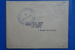 U22 MAROC BELLE LETTRE RARE FM 1956 EL HAJEB PETIT BUREAU POUR ST PANTELEON+ AFFR. INTERESSANT - Poste Aérienne