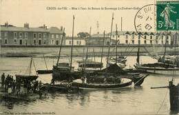 Croix De Vie * Mise à L'eau Du Bateau De Sauvetage LE ZINDRONI GODIN * Sauveteurs En Mer - Saint Gilles Croix De Vie